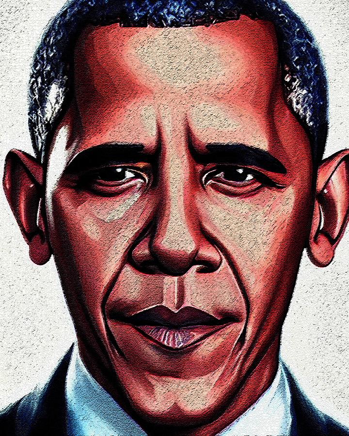 Realistic Portrait Of Barack Obama Digital Art by Edgar Dorice - Fine ...