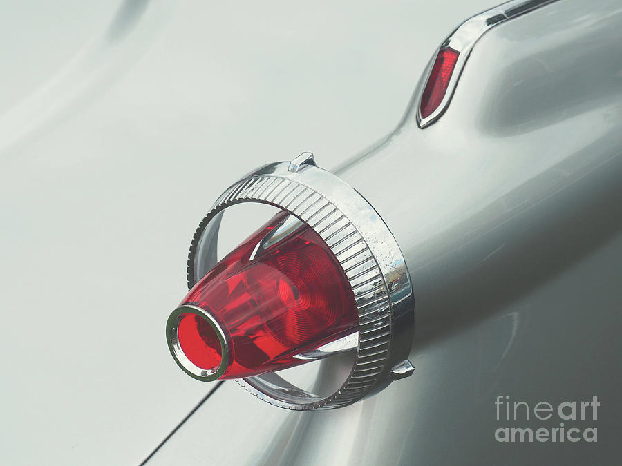Vintage Photograph - Rear lamp of an old vintage car #1 by Andreas Berheide