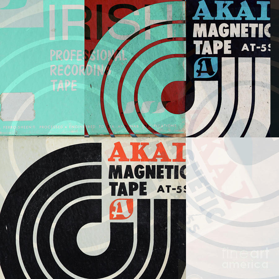 Vintage Digital Art - Recording Tape Vintage Professional Magnetic #1 by Edward Fielding