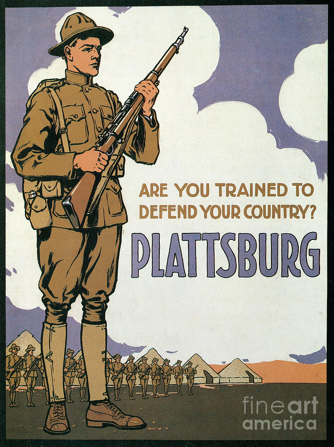 Recruitment Poster, 1915 #1 Drawing by Granger