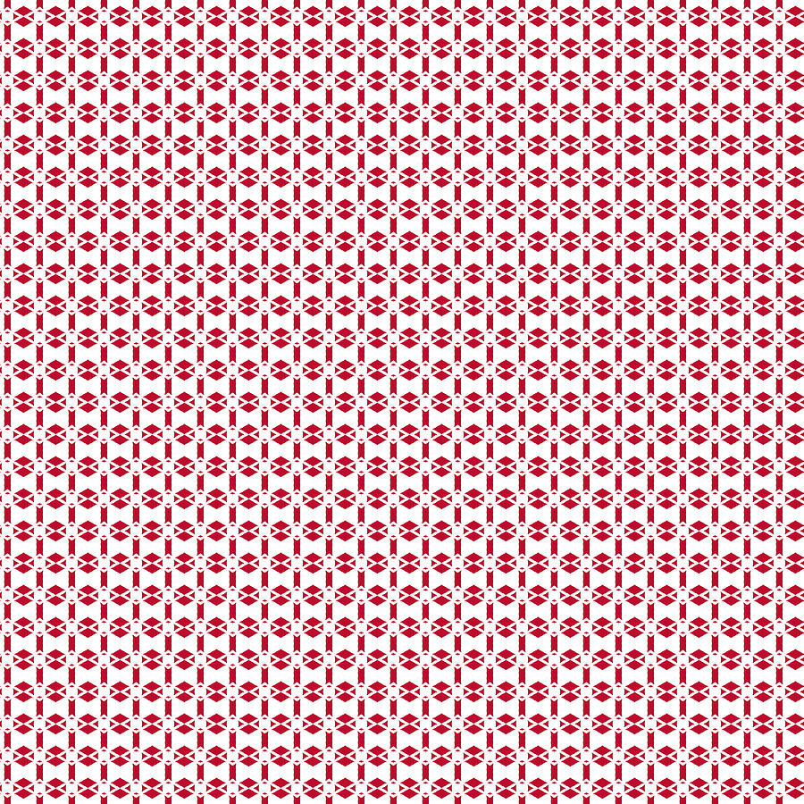 Red and White Pattern 1 Digital Art by Rygb-hex Designs - Fine Art America