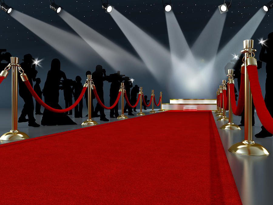 Red carpet leading to the stage #1 Photograph by Adventtr