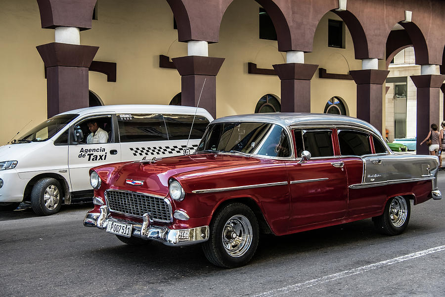 Red chevrolet, Havana. Cuba. #1 Photograph by Lie Yim