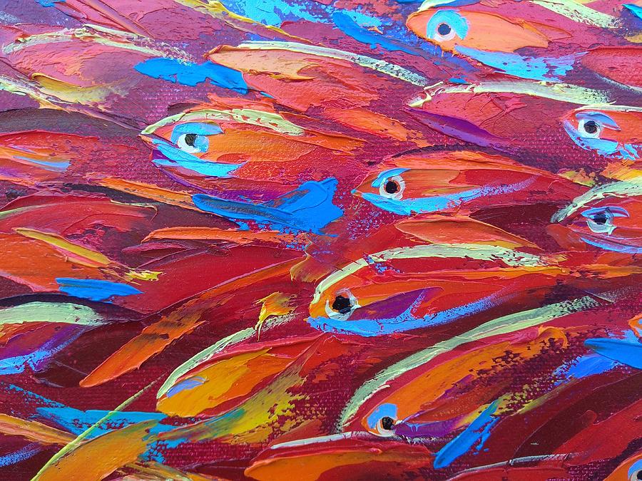 Red Fish Painting by Olga Nikitina - Fine Art America