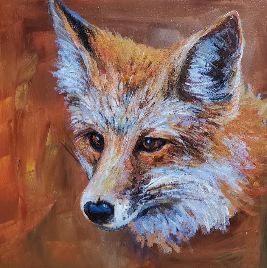 Red Fox #1 Painting by Peggy Wilson