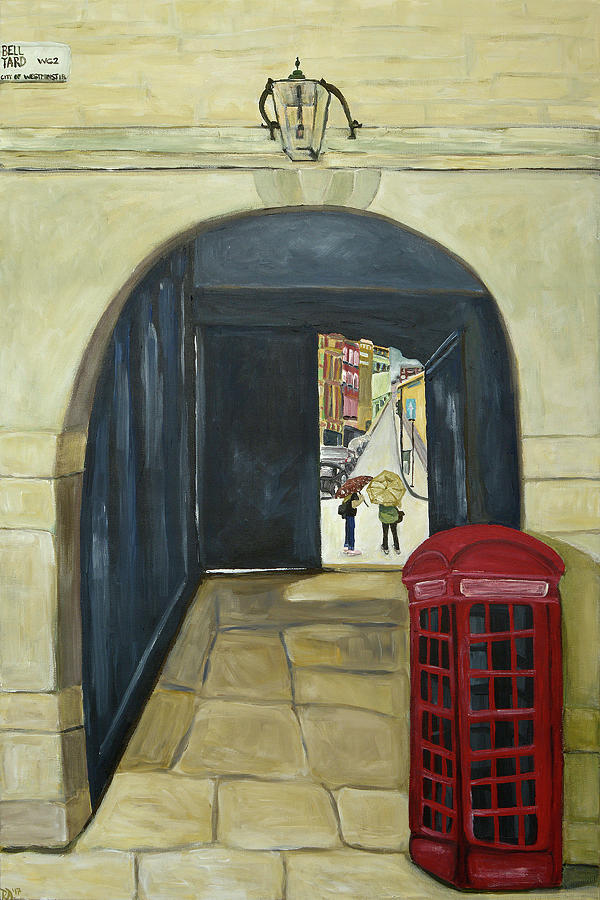 Architecture Painting - Red Phone London by Deborah Eve ALASTRA