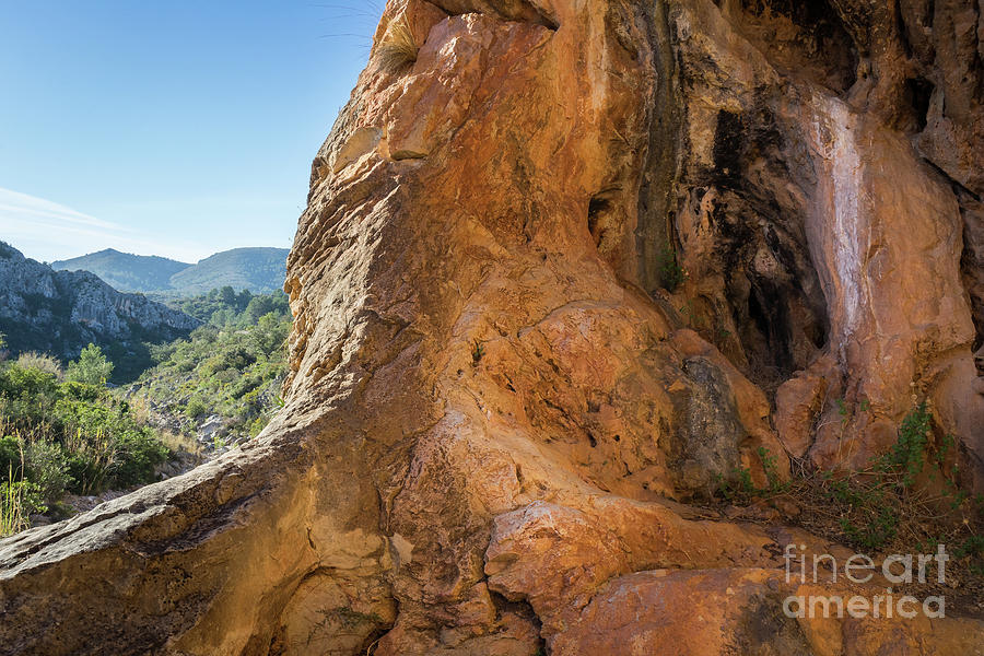 Red-brown rock formation 3. Abstract mountain beauty Photograph by Adriana Mueller