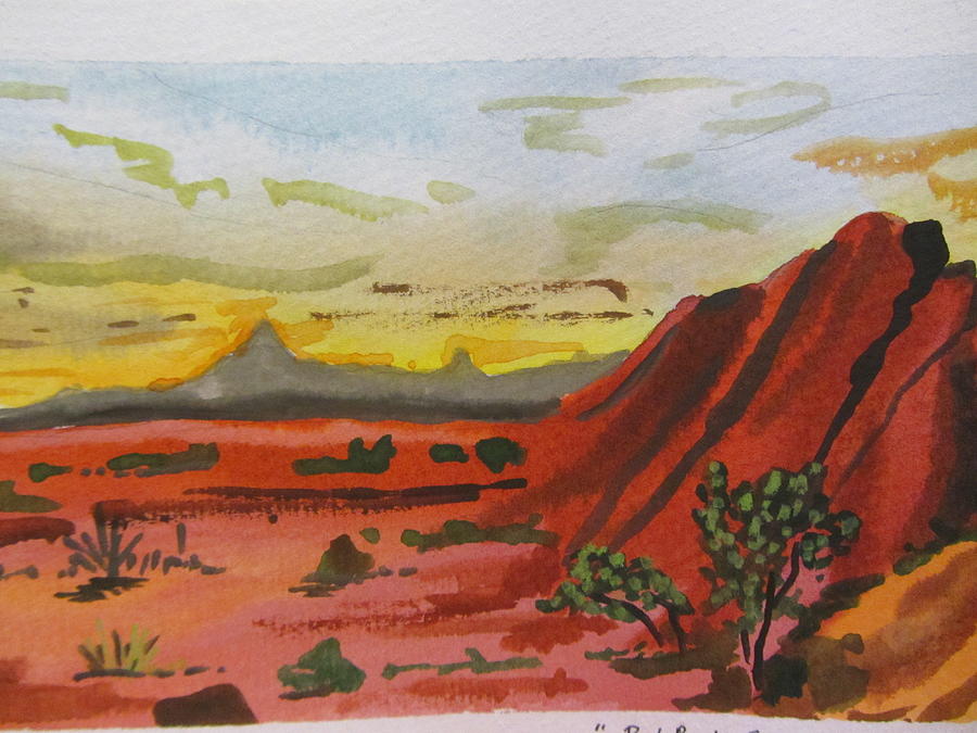Red Rock Sunset #1 Painting by Dody Rogers