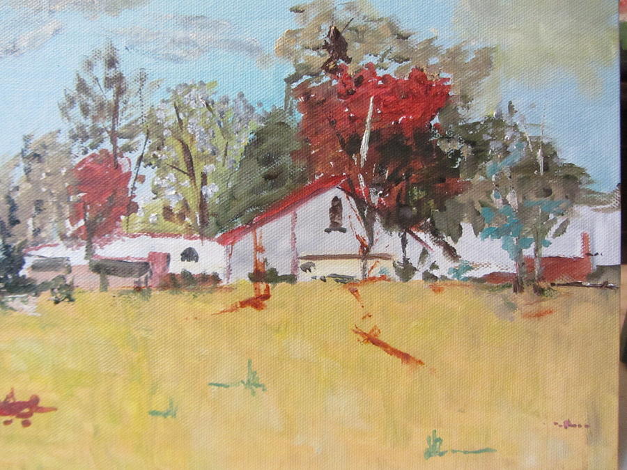 Red Roof #1 Painting by Dody Rogers