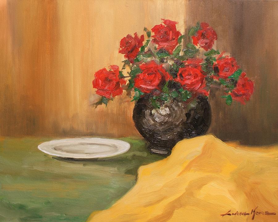 RED Roses #1 Painting by Luke Karcz