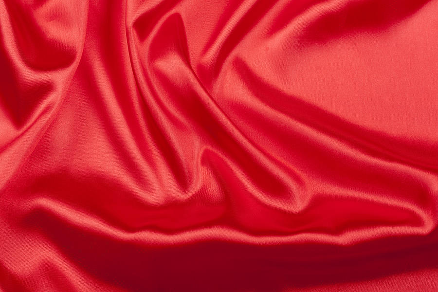 Red Silk Texture #1 Photograph by Jays photo