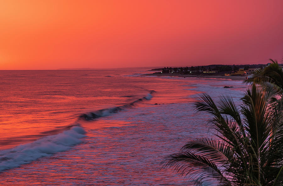 Red Sunset Mazatlan #1 Photograph by Tommy Farnsworth
