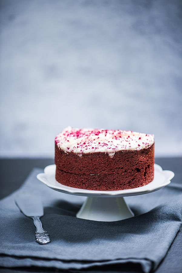 Red velvet cake #1 Photograph by Merc67