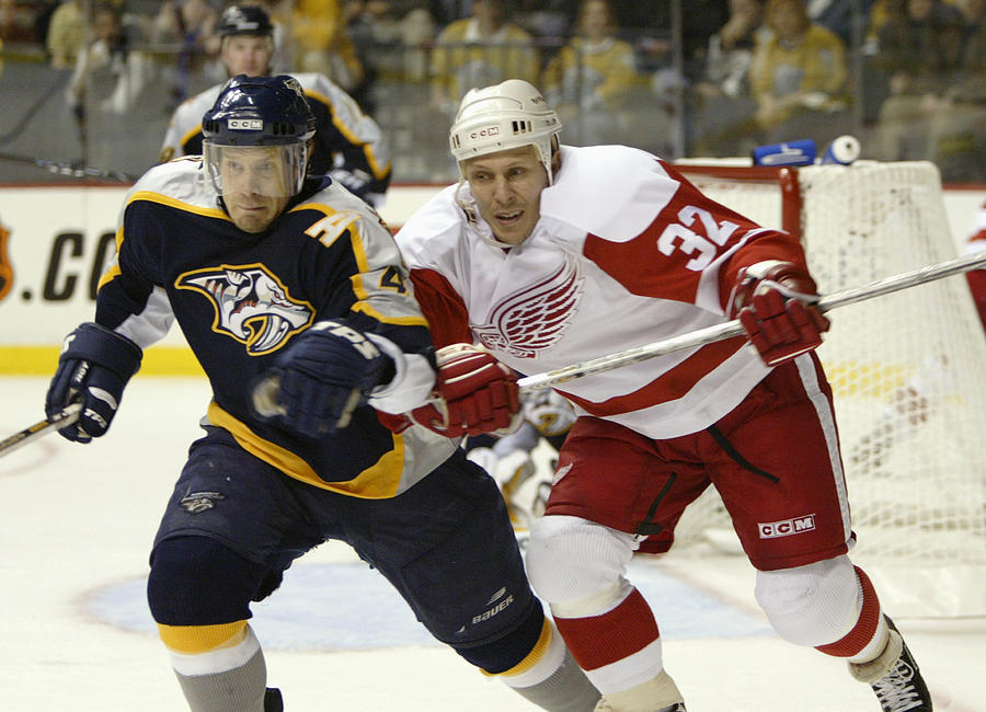 Red Wings v Predators #1 Photograph by Brian Bahr