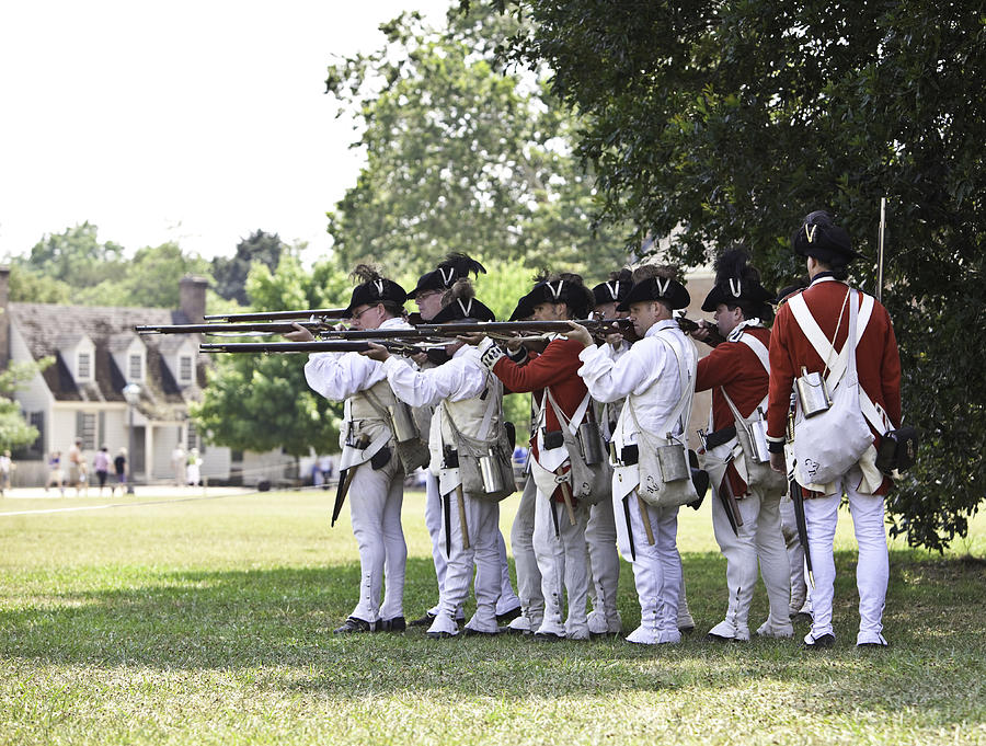 Reenactment of Redcoats Seizing Williamsburg #1 Photograph by CatLane