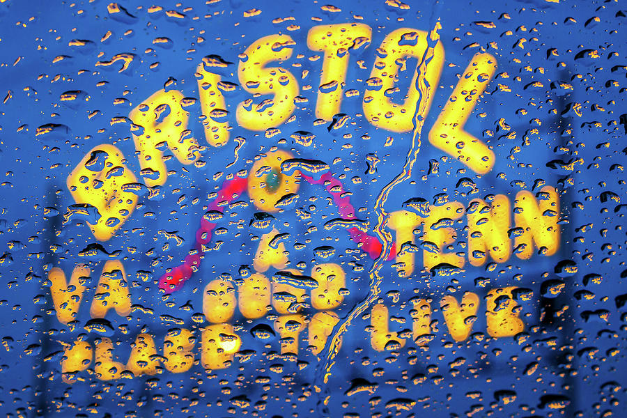 Reflections of the Bristol Sign #1 Photograph by Greg Booher