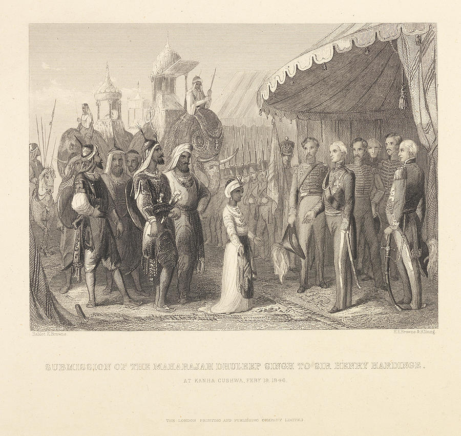 Relating To Duleep Singh  The Submission Of The Eight Year-old Maharajah Before The Governor-general Painting