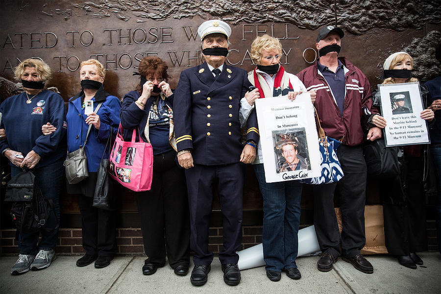Remains Of Unidentified September 11 Victims Moved to New Museum Site Photograph by Andrew Burton Remains Of Unidentified September 11 Victims Moved to New Museum Site Photograph by Andrew Burton