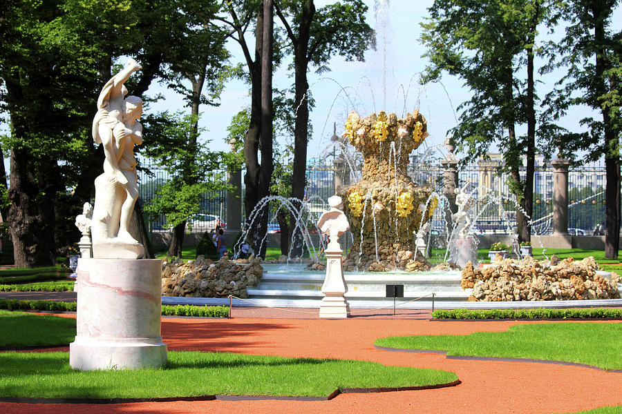 renovated Summer garden park in St. Petersburg #1 Photograph by Mikhail Kokhanchikov