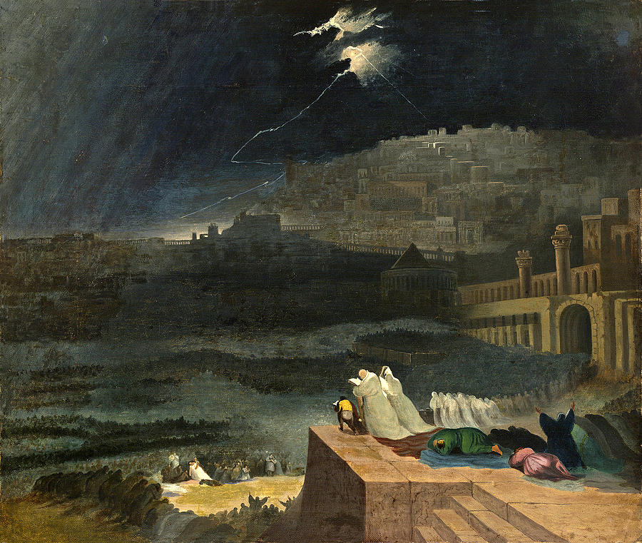 Repentance of Nineveh #2 Painting by John Martin