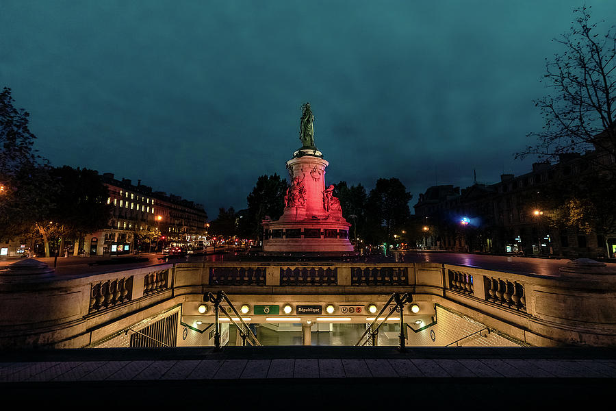 Paris Photograph - Republique square in Paris  #1 by Cyril Mouty