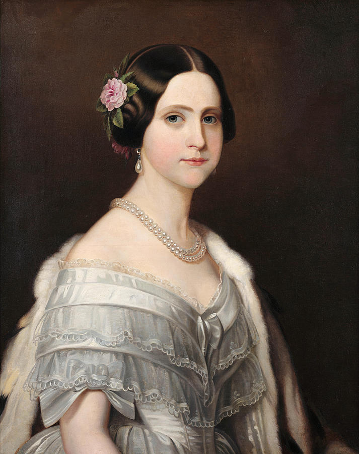 Retrato da Princesa Dona Maria Am lia de Bragan a Painting by Autor n o ...