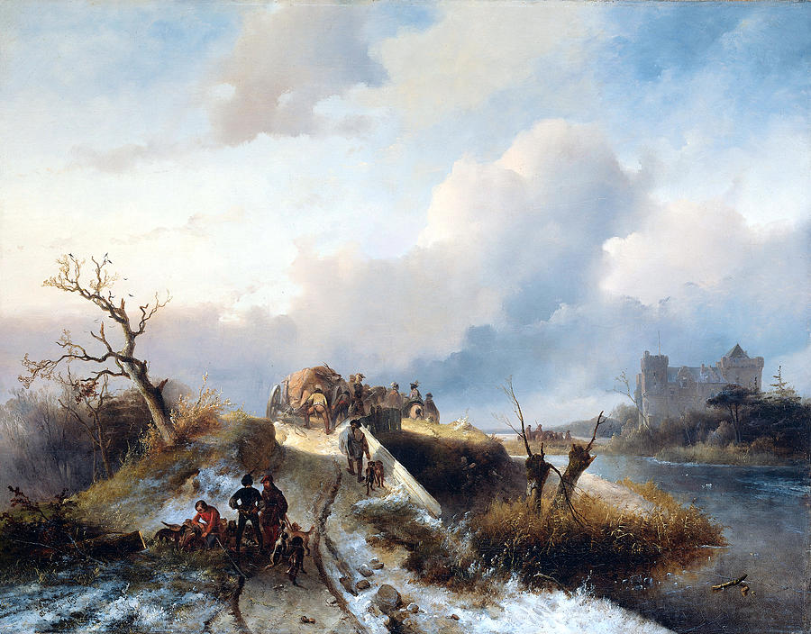 Return from the Hunt #2 Painting by Charles Rochussen