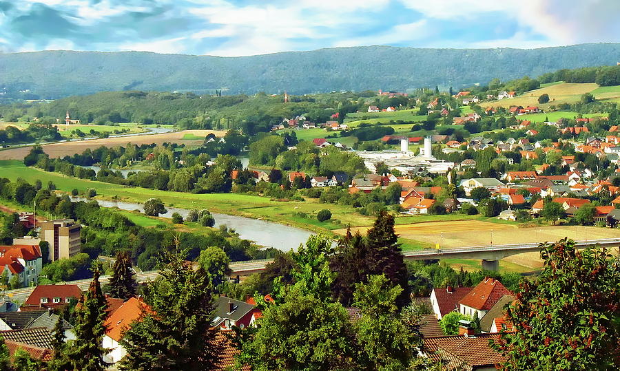 Rhine River Valley Scenic by Anthony Dezenzio Rhine River Valley Scenic by Anthony Dezenzio