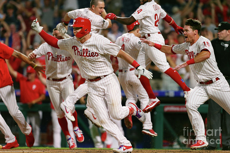 Rhys Hoskins And Bryce Harper Photograph by Rich Schultz Rhys Hoskins And Bryce Harper Photograph by Rich Schultz