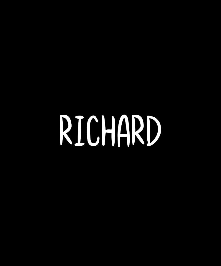 Richard Custom Name Font Text Birthday Digital Art by Francois ...