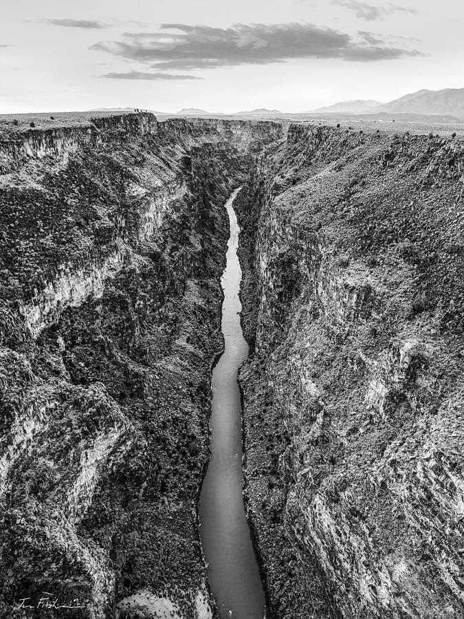 Rio Grand Gorge near Taos, Rio Grande del #1 Photograph by Tim Fitzharris