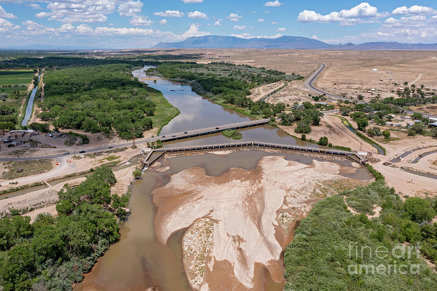 Rio Grande Diversion Dam Photograph by Jim West