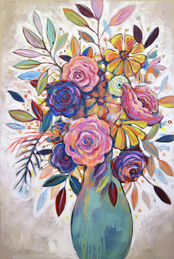 Riot of color #1 Painting by Amy Giacomelli