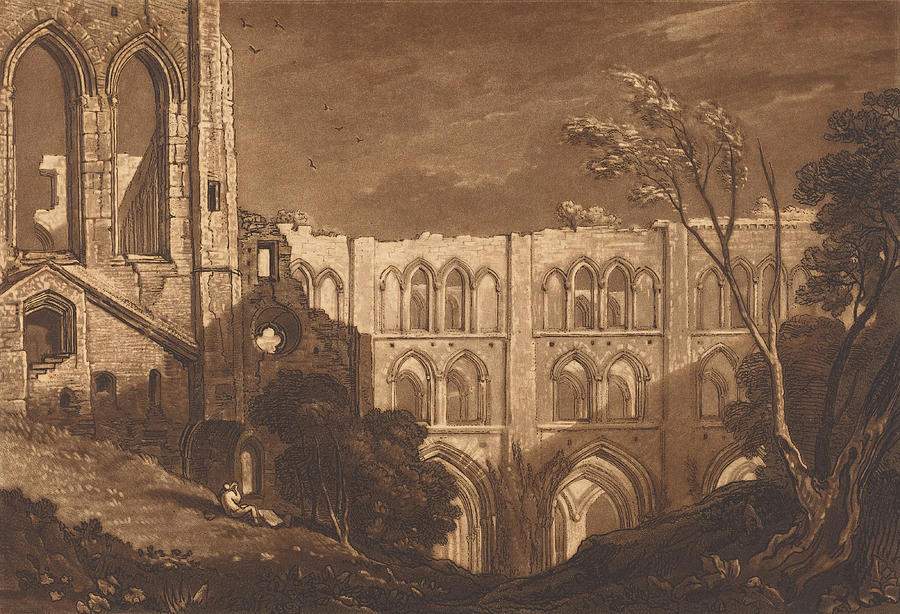 Rivaux Abbey Drawing by Joseph Mallord William Turner and Henry Edward ...