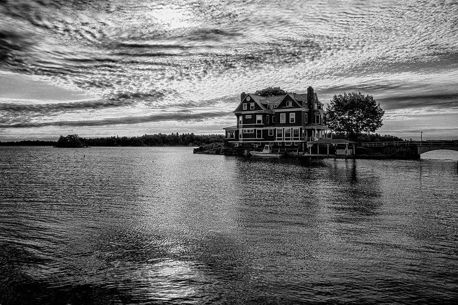 River House In Black And White #1 Photograph by Tom Singleton