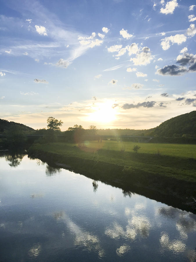 River Neckar near Tübingen, Germany #1 Photograph by Larissa Veronesi