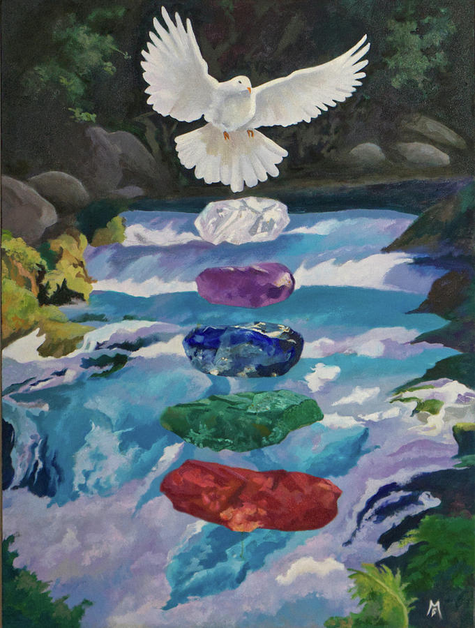 River of God  #1 Painting by Susan McNally