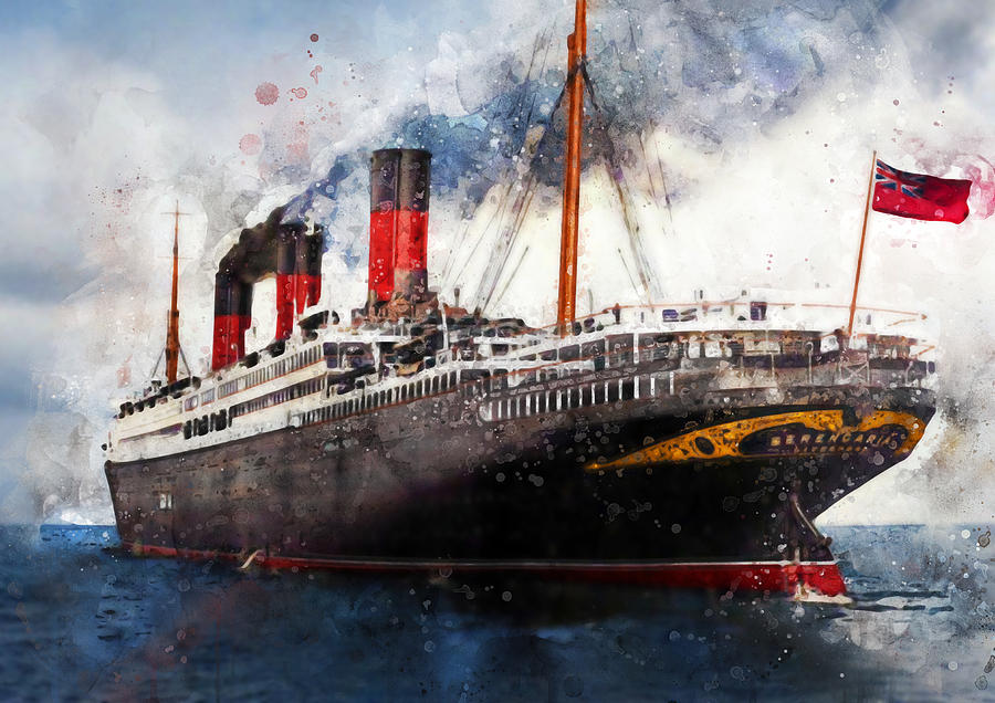 R.M.S. Berengaria Digital Art by Geir Rosset R.M.S. Berengaria Digital Art by Geir Rosset
