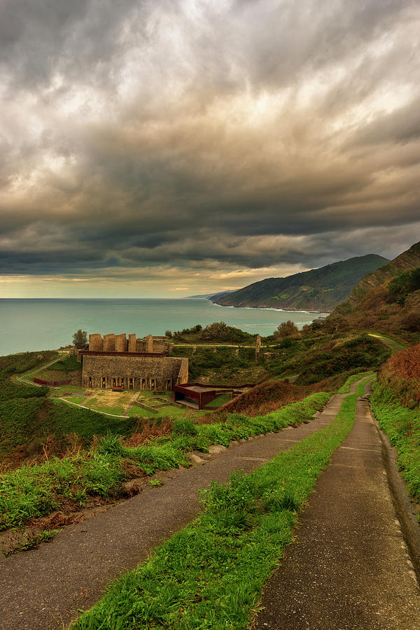 Road along the coast of Zarautz at sunset by Vicen Photography Road along the coast of Zarautz at sunset by Vicen Photography