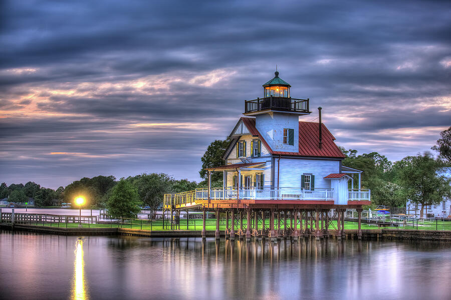 Sky Photograph - Roanoke River Lighthouse #1 by Pete Federico Sky Photograph - Roanoke River Lighthouse #1 by Pete Federico