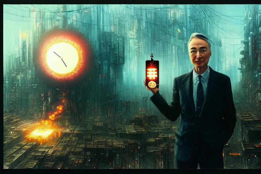 Robert Oppenheimer Holding The Doomsday #Aiart #Aiartist # ...