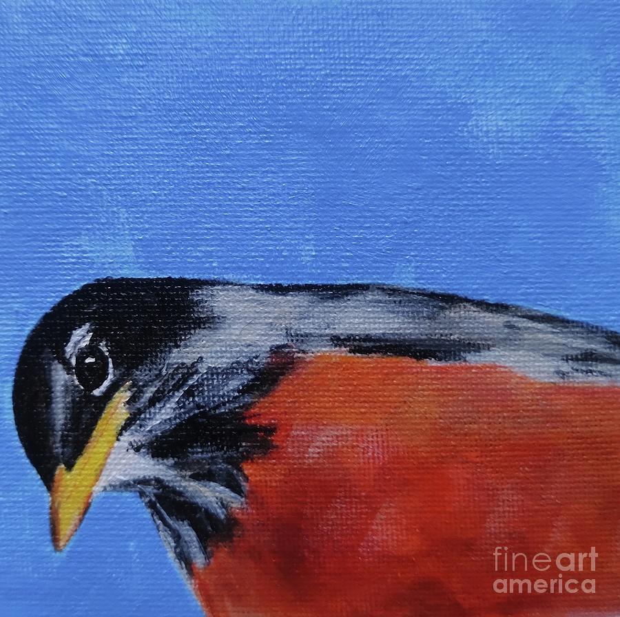 Robin #2 Painting by Lisa Dionne