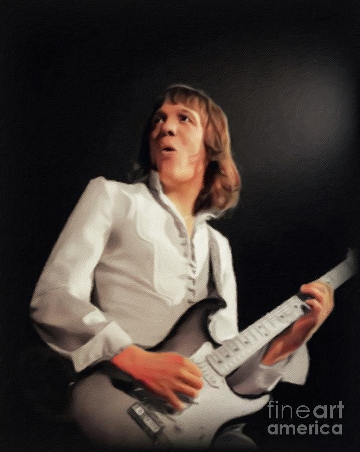 Robin Painting - Robin Trower, Music Legend #1 by Esoterica Art Agency