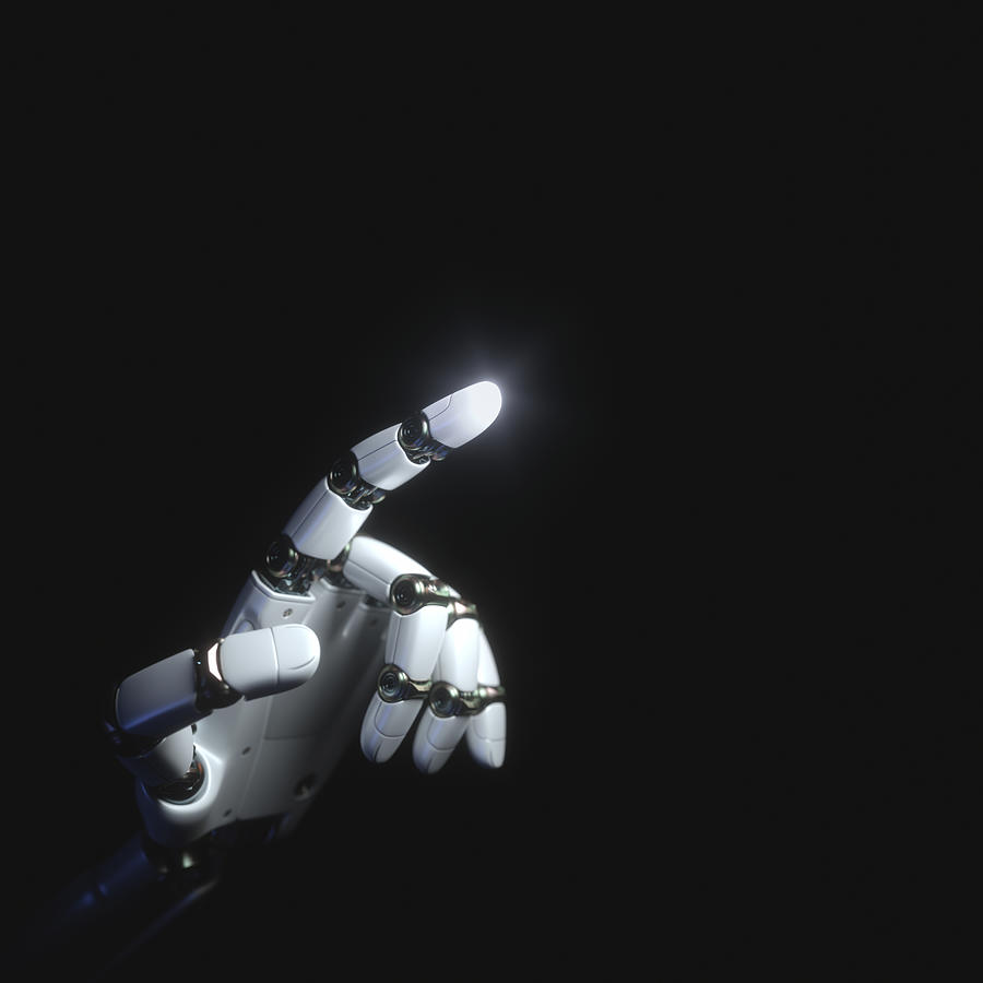 Robotic hand, illustration #1 Photograph by Ktsdesign/science Photo Library