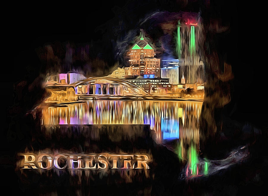 Rochester New York #1 Digital Art by JC Findley