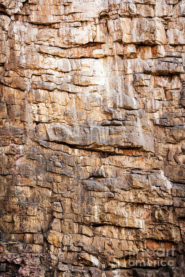 Rock Face Texture #1 Photograph by THP Creative
