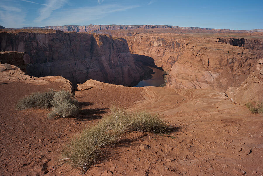 Rock formations in Horseshoe Bend #1 Photograph by Fotosearch