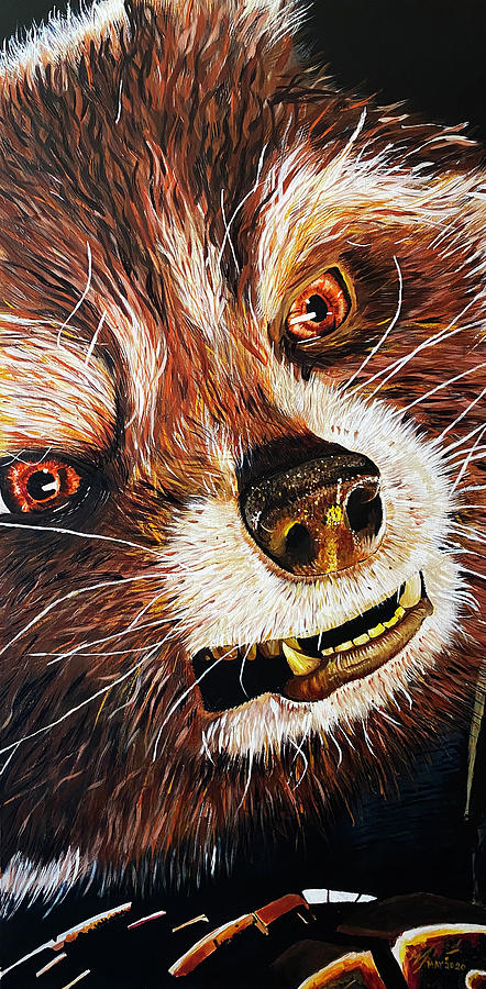 Rocket Raccoon Painting by Michael McKenzie