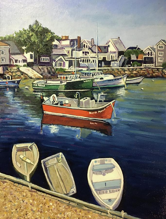 Rockport Boats #1 Painting by Richard Nowak