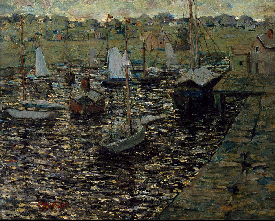 Ernest Lawson Painting - Rockport  Maine  #1 by Ernest Lawson